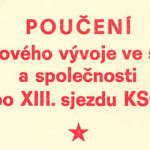 Titulní strana „Poučení z krizového vývoje ve straně a společnosti po XIII. sjezdu KSČ“, 1970